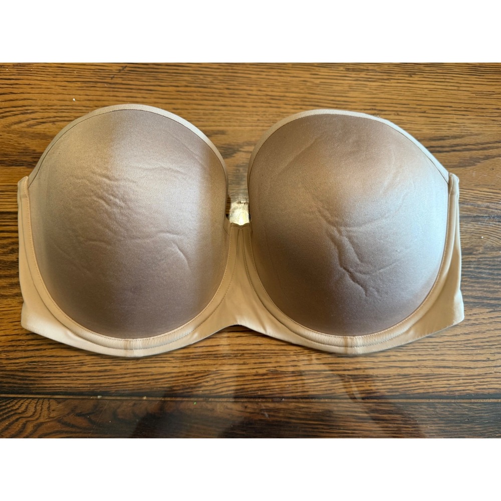 ThirdLove Strapless Bra Women 34H Nude 24/7 Classic Underwire Microfiber